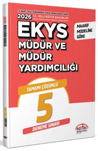 2026 MEB EKYS Müdür ve Müdür Yardımcılığı Tamamı Çözümlü 5 Deneme Sınavı