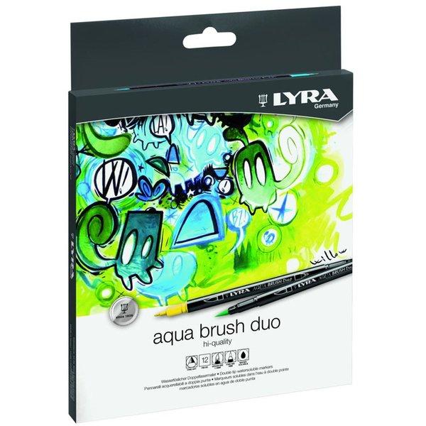 Lyra Aqua Brush Duo Çift Uçlu Fırça Kalem Seti 12 Renk