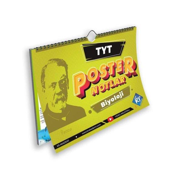 TYT Biyoloji Poster Notlar | KR Akademi (İnce Kapak) - Resim 1