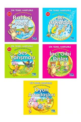 Dik ve Temel Harflerle Eğlenceli Hayvan Öyküleri (5 Kitap Takım)