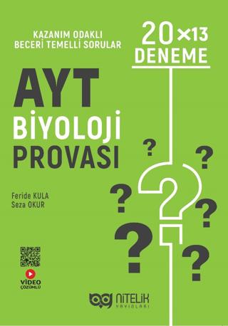 AYT Biyoloji Provası 20 X 13 Deneme | Nitelik Yayınları (Ciltsiz) - Resim 1