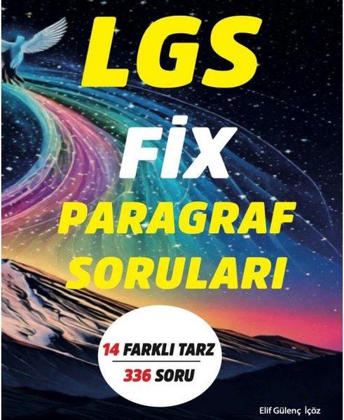 LGS FİX Paragraf Soruları - 14 Farklı Tarz 336 Soru | Yazarın Kendi Yayını (İnce Kapak) - Resim 1