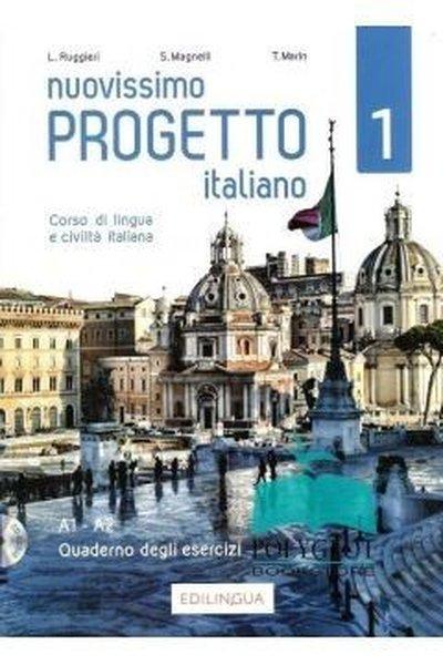Nuovissimo Progetto İtaliano 1-Quaderno Degli Esercizi | Edilingua (İnce Kapak) - Resim 1