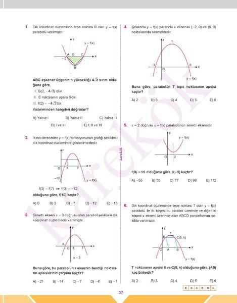 AYT Matematik 1.Kitap YKS 2.Oturum | Karekök Eğitim Yayın (İnce Kapak) - Resim 3
