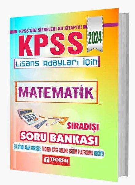 2024 KPSS Lisans Matematik Sıradışı Soru Bankası | Teorem Yayınları (İnce Kapak) - Resim 1