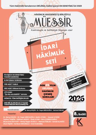 2026 Müessir İdari Hakimlik Çıkmış Soru Bankası Seti | Kuram Kitap (Ciltsiz) - Resim 1