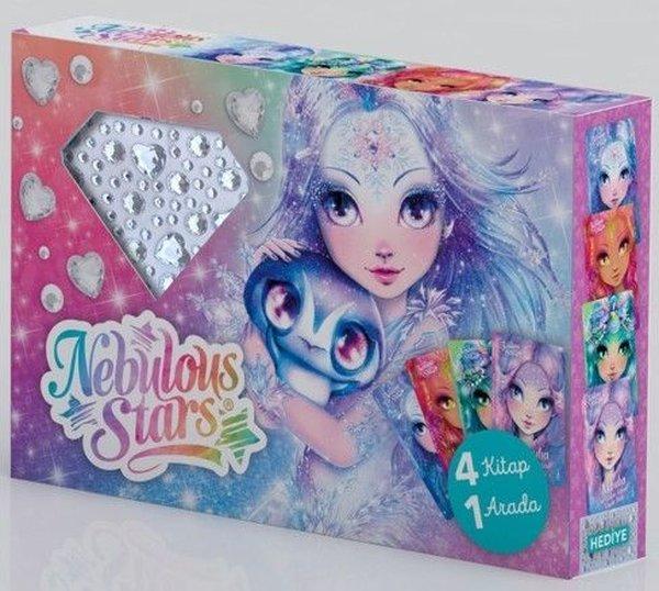 Nebulous Stars Taşlı Çıkartmalı Kutulu Set - 4 Kitap 1 Arada | Doğan Çocuk (İnce Kapak) - Resim 1