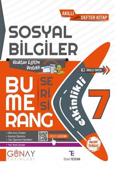 7. Sınıf Bumerang Etkinlikli Sosyal Bilgiler | Günay Yayıncılık (İnce Kapak) - Resim 1