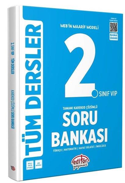 2.Sınıf VIP Tüm Dersler Soru Bankası-Karekod Çözümlü | Editör (İnce Kapak) - Resim 1