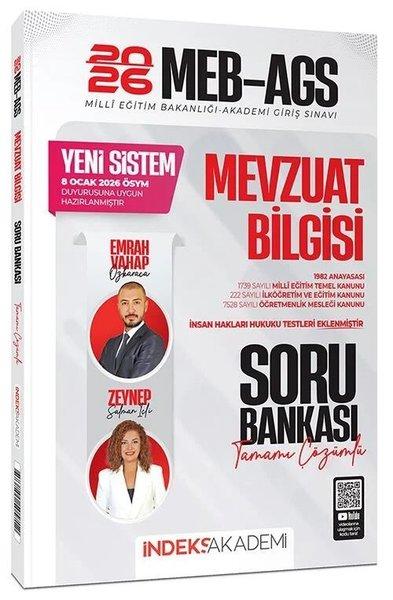 2026 MEB - AGS Mevzuat Bilgisi Soru Bankası Çözümlü | İndeks Akademi (İnce Kapak) - Resim 1