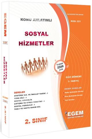 2. Sınıf 3. Yarıyıl Sosyal Hizmetler Konu Anlatımlı Soru Bankası - Kod 221