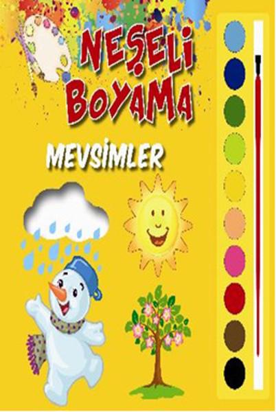Neşeli Boyama Mevsimler | Parıltı Yayınları - Boyama Kitapları Dizisi (İnce Kapak) - Resim 1