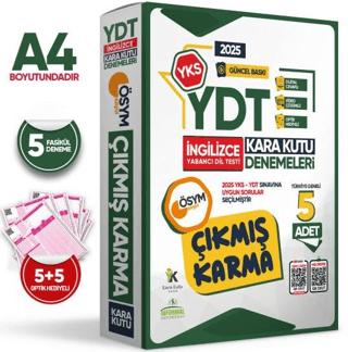 2025 YKS YDT İngilizce ÖSYM Çıkmış Karma Kara Kutu Deneme Paketi 5li Türkiye Geneli Video Çözümlü