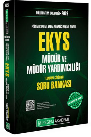 2026 Milli Eğitim Bakanlığı EKYS Müdür ve Müdür Yardımcılığı Soru Bankası | Pegem Akademi Yayıncılık (Ciltsiz) - Resim 1