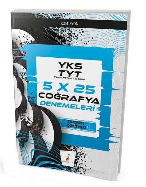 2019 YKS TYT 5X25 Coğrafya Denemeleri | Pelikan Yayınları (İnce Kapak) - Resim 1