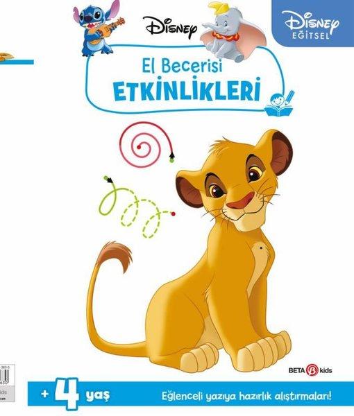 Disney Eğitsel Simba El Becerisi Etkinlikleri Yazıya Hazırlık 4+Yaş | Beta Kids (İnce Kapak) - Resim 1