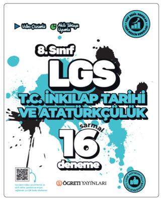 LGS 8. Sınıf T.C. İnkilap Tarihi ve Atatürkçülük Sarmal 16 Deneme | Öğreti Akademi (Ciltsiz) - Resim 1