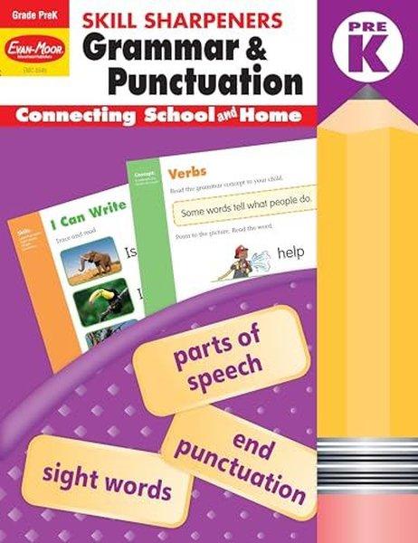 Skill Sharpeners Grammar and Punctuation Grade Prek | Evan-Moor Educational Publishers (İnce Kapak) - Resim 1