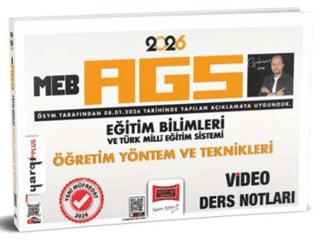 2026 MEB-AGS Eğitim Bilimleri ve Türk Milli Eğitim Sistemi Öğretim Yöntem ve Teknikleri Video Ders Notları | Yargı Yayınevi (Ciltsiz) - Resim 1