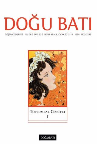 Doğu Batı Düşünce Dergisi Yıl: 16 Sayı: 63 - Toplumsal Cinsiyet | Doğu Batı Dergileri (Ciltsiz) - Resim 1
