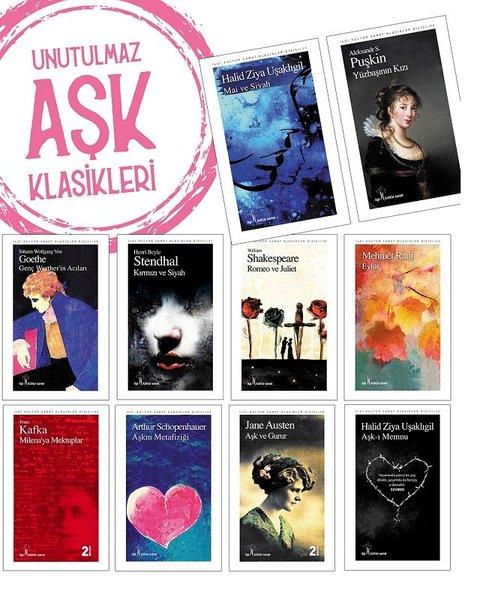 Unutulmaz Aşk Klasikleri Seti - 10 Kitap Takım | İlgi Kültür Sanat Yayınları (İnce Kapak) - Resim 1