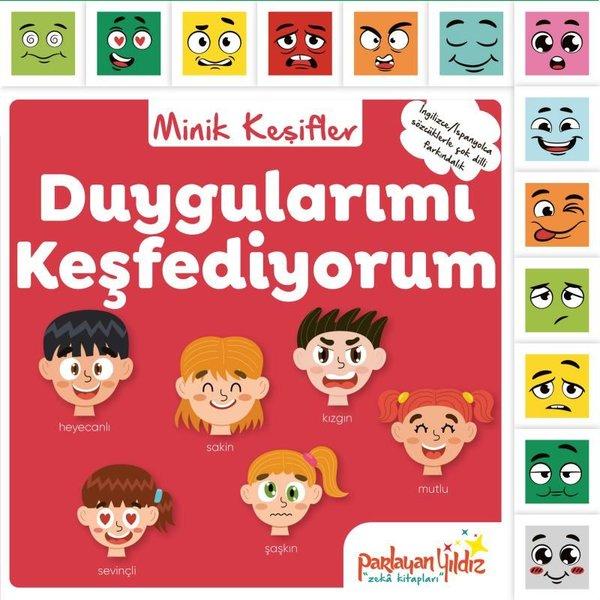 Duygularımı Keşfediyorum - Minik Keşifler (İngilizce - İspanyolca Sözcüklerle Çok Dilli Farkındalık) | Parlayan Yıldız (Ciltli) - Resim 1