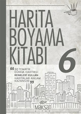 Harita Boyama Kitabı 6 | Maksat Kitap (Ciltsiz) - Resim 1