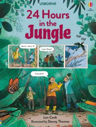 24 Hours In The Jungle | Usborne (Ciltli) - Resim 1