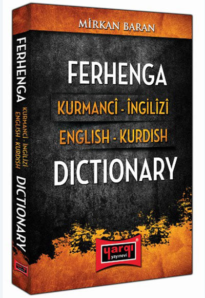 Ferhenga Kurmanci İngilizi - English Kurdish Dictionary - Mirkan Baran kitap kapağı
