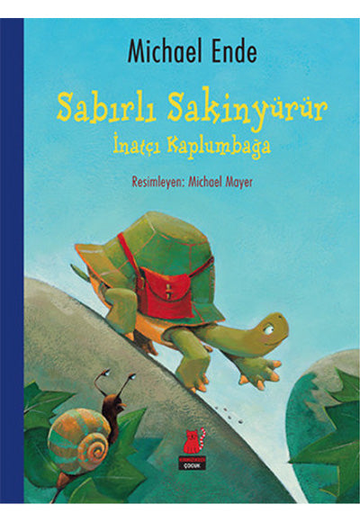 Sabırlı Sakinyürür İnatçı Kaplumbağa Kırmızı Kedi Yayınevi - Michael Ende kitap kapağı