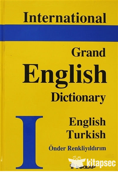 International Grand English Dictionary English - Turkish - Önder Renkliyıldırım kitap kapağı