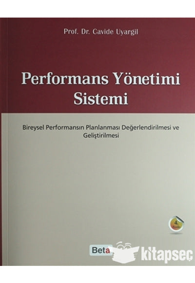 Performans Yönetimi Sistemi Beta Yayınevi - Cavide Uyargil kitap kapağı