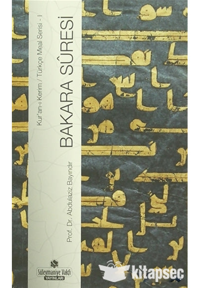 Bakara Suresi - Prof. Dr. Abdülaziz Bayındır kitap kapağı