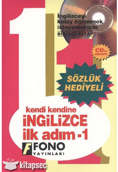 Kendi Kendine İngilizce İlk Adım-1 (Sözlük Hediyeli+CD ile Birlikte) Kutu İçinde Set - Kolektif kitap kapağı