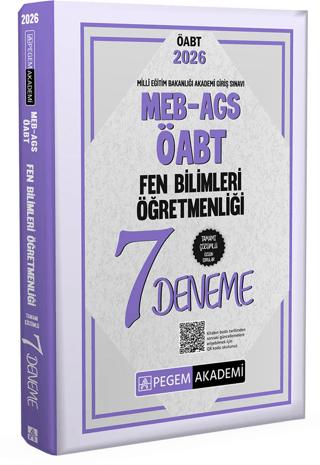 2026 MEB AGS ÖABT Fen Bilimleri Öğretmenliği Tamamı Çözümlü 7 Deneme | Pegem Akademi Yayıncılık (Ciltsiz) - Resim 1