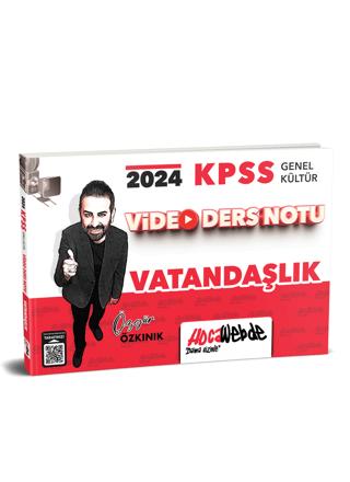 2024 KPSS Genel Kültür Vatandaşlık Video Ders Notu | HocaWebde Yayınları (Ciltsiz) - Resim 1