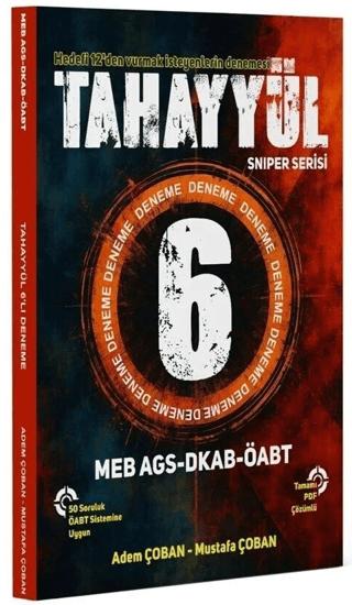 ÖABT MEB-AGS Din Kültürü Öğretmenliği Sniper 6 Deneme | Tahayyül Yayınları (Ciltsiz) - Resim 1