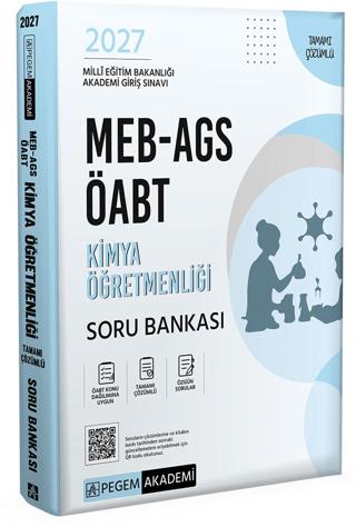2027 MEB AGS ÖABT Kimya Öğretmenliği Tamamı Çözümlü Soru Bankası | Pegem Akademi Yayıncılık (Ciltsiz) - Resim 1