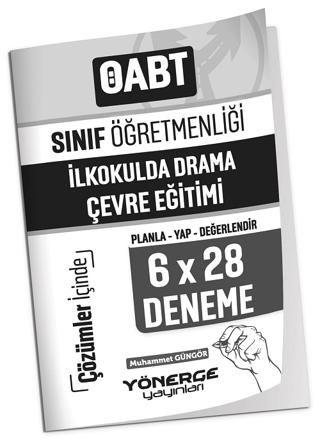 ÖABT Sınıf Öğretmenliği İlkokulda Drama ve Çevre Eğitimi 6x28 Deneme Çözümlü | Yönerge Yayınları (Ciltsiz) - Resim 1