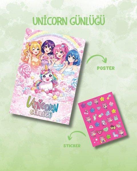 Unicorn Günlüğü Seti - Yeşil Günlük - Kutulu | Dokuz Yayınları (İnce Kapak) - Resim 3