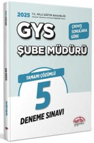Milli Eğitim Bakanlığı Şube Müdürü GYS Tamamı Çözümlü 5 Deneme Sınavı