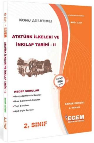 2. Sınıf Atatürk İlkeleri Ve İnkılap Tarihi 2 Bahar Dönemi Konu Anlatımlı Soru Bankası