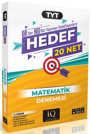 TYT Hedef 20 Net Matematik Denemesi | IQ Yayınları (Ciltsiz) - Resim 1