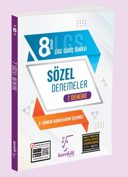 2023 8.Sınıf LGS 1.Dönem Sözel Deneme 7'li | Karekök Eğitim Yayın (İnce Kapak) - Resim 1