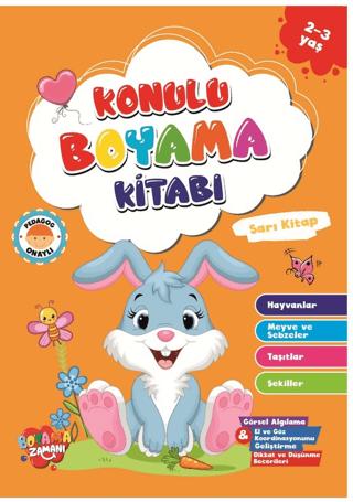 Konulu Boyama Serisi-Sarı Kitap 2-3 Yaş | Boyama Zamanı (Ciltsiz) - Resim 1