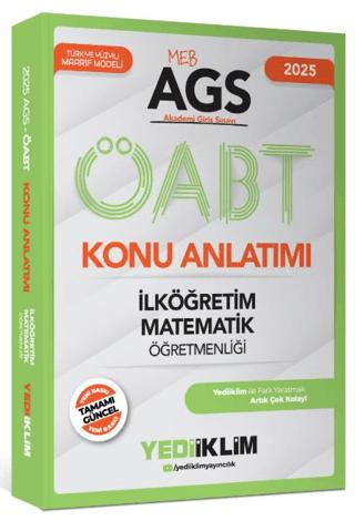 2025 MEB AGS ÖABT İlköğretim Matematik Öğretmenliği Konu Anlatımı | Yediiklim Yayınları (Ciltsiz) - Resim 1