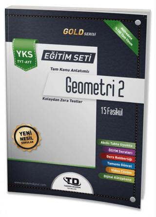 Tandem Akademi Gold Serisi Geometri 2 YKS TYT AYT 15 Fasikül Eğitim Seti