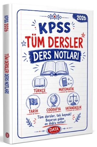 KPSS Tüm Dersler Ders Notları | Data Yayınları (Ciltsiz) - Resim 1