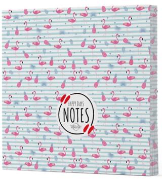 Flamingo 4 - Çizgisiz Yan Boyamalı Defter | Vivago Art - Resim 1