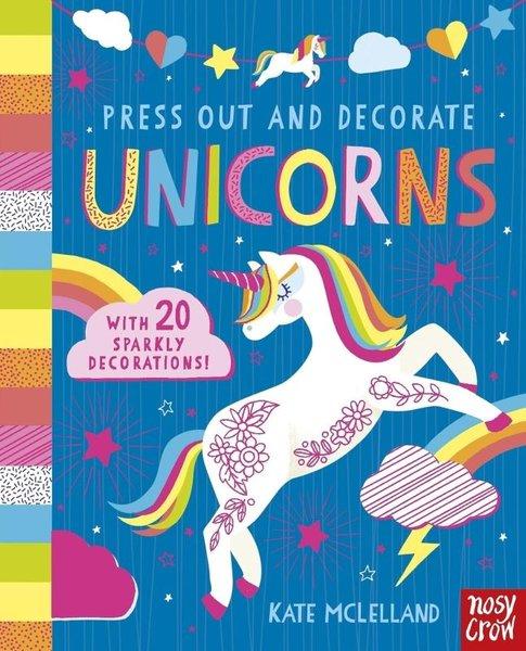 Press Out and Decorate: Unicorns | NOSY CROW (Ciltli) - Resim 1